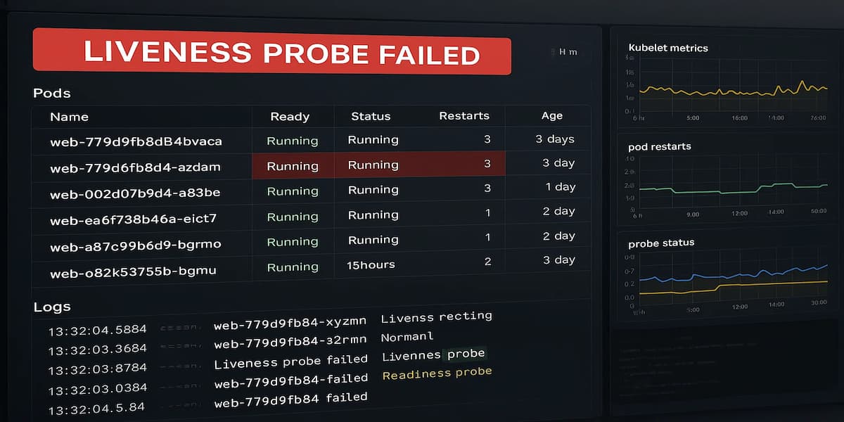 kubernetes liveness probe failed error