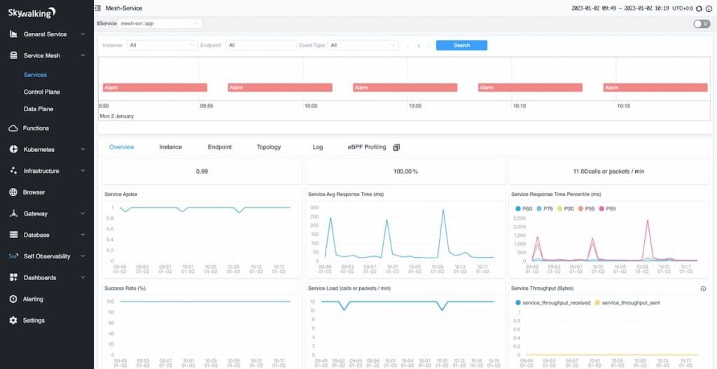 apache skywalking as new relic self-hosted alternatives