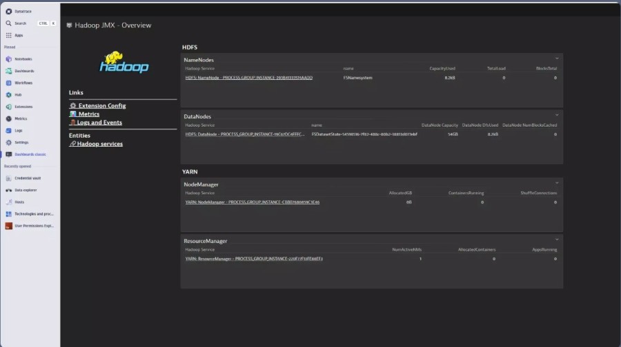 Dynatrace as a Hadoop monitoring tool
