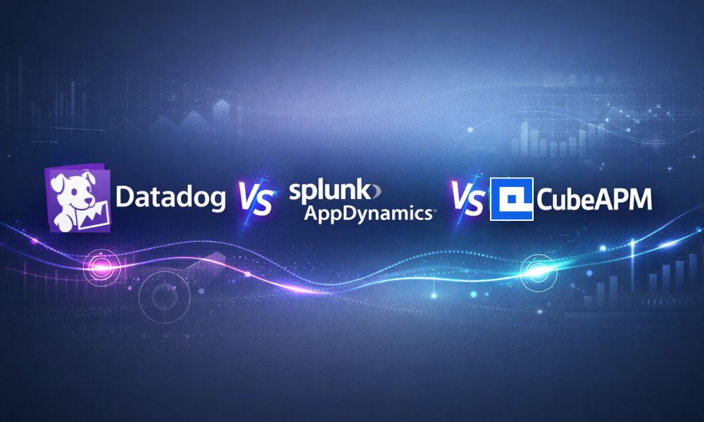 Datadog vs Splunk AppDynamics vs CubeAPM_featured image