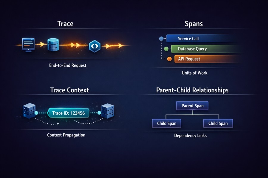 Distributed Tracing Explained: How Requests Break, Propagate, and Fail in Production 2 Components of Distributed Tracing