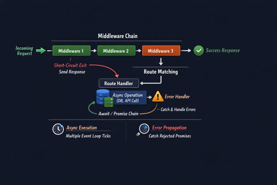 How Requests Flow Through an Express.js Application