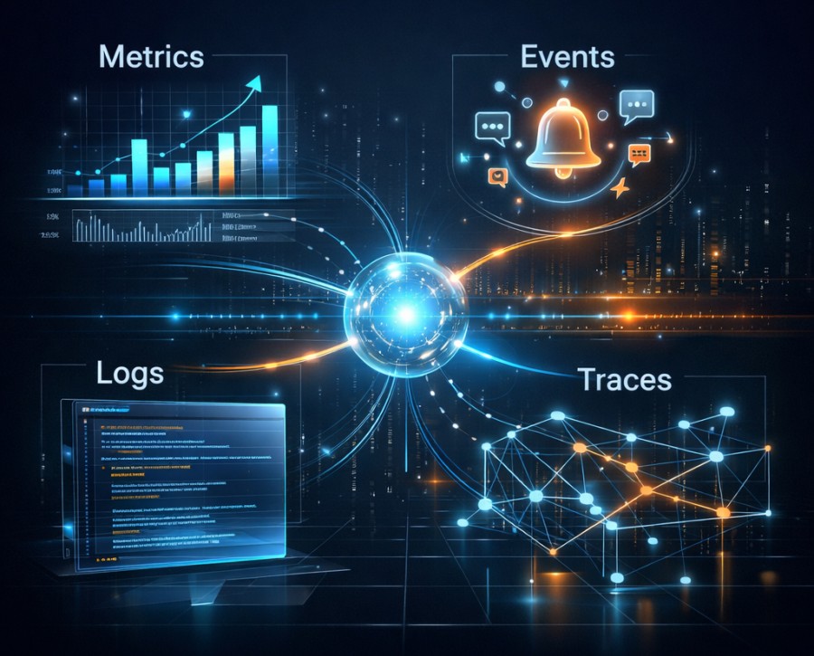 MELT in Observability Metrics, Events, Logs, and Traces Explained