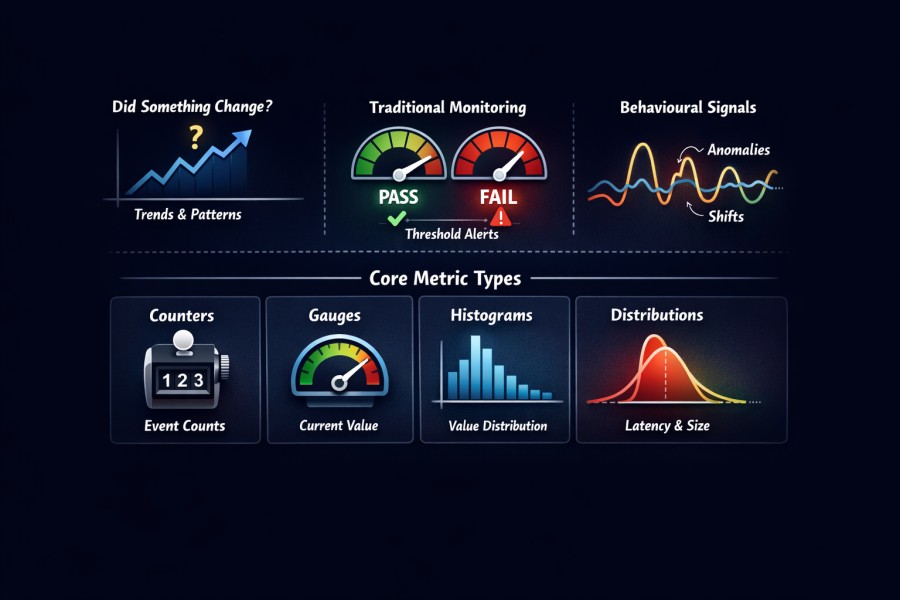 MELT in Observability: Metrics, Events, Logs, and Traces Explained 2 Metrics in MELT: Detecting Change over Time