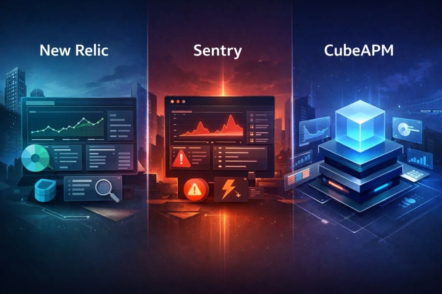 Sentry vs New Relic vs CubeAPM