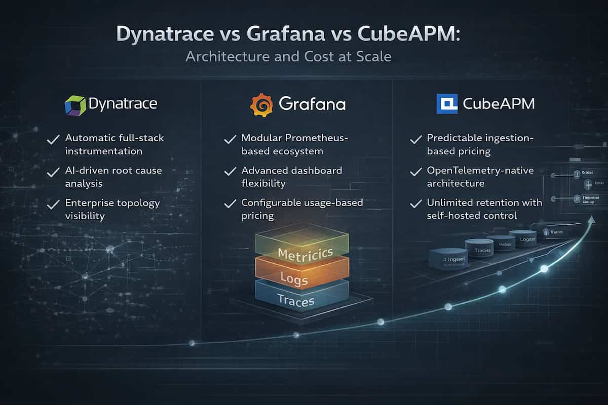 dynatrace vs grafana vs cubeapm