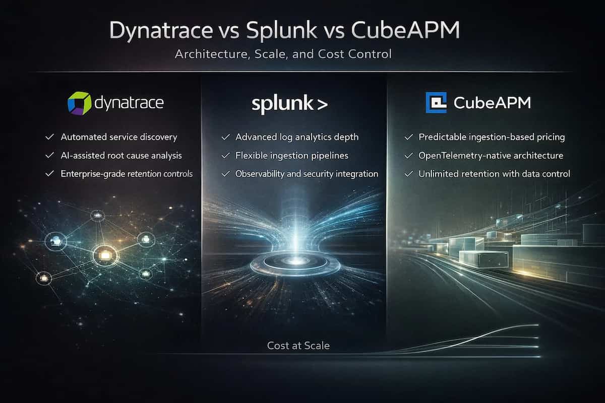 dynatrace vs splunk vs cubeapm