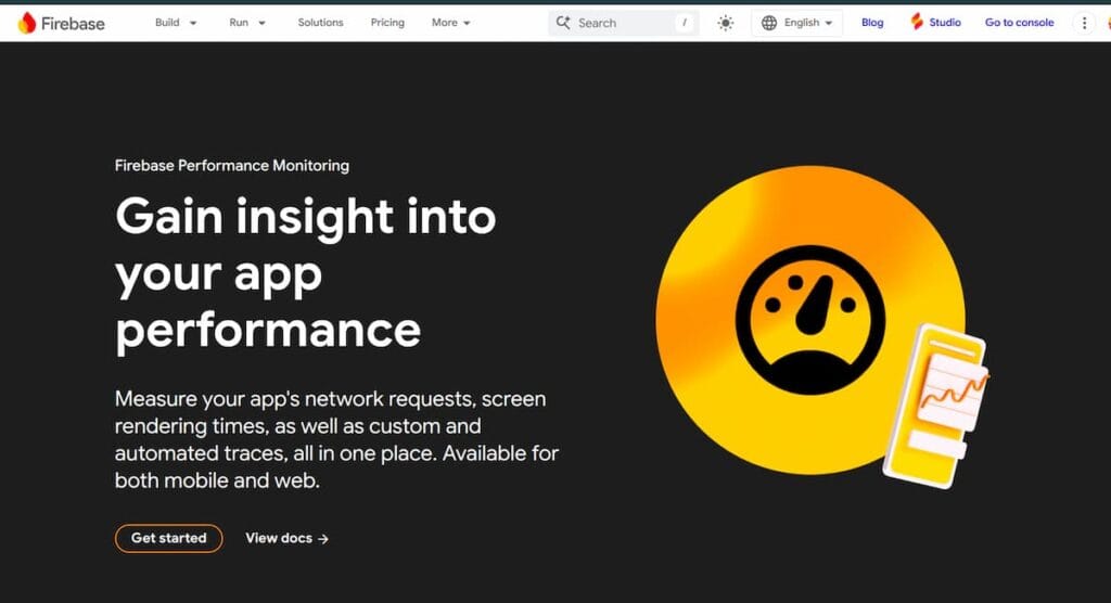 firebase as Top Mobile APM Tools (iOS, Android)