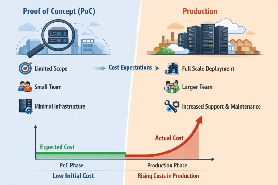 BYOC vs SaaS vs Self-hosted observability: Why Costs Often Look Reasonable in PoC But Diverge in Production