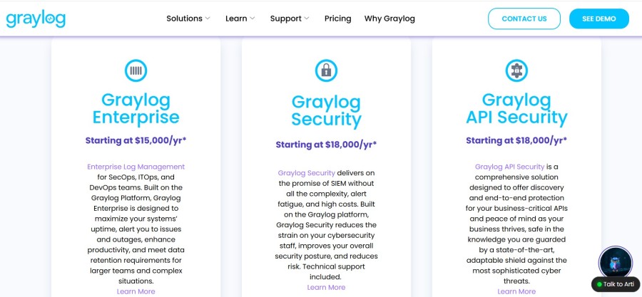 Graylog Pricing Overview