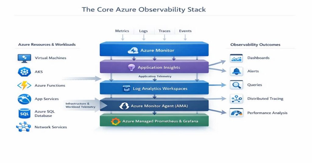 Azure Observability: End-to-End Architecture, AKS Monitoring, and Cost Governance 1 azure observability