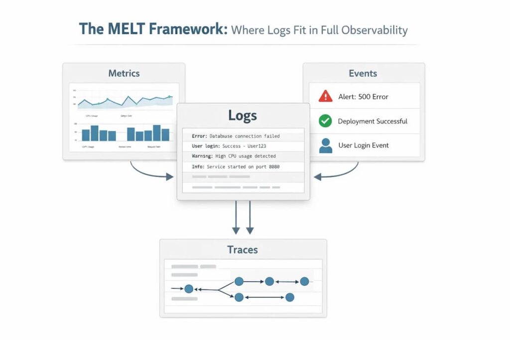 the MELT signals in log management
