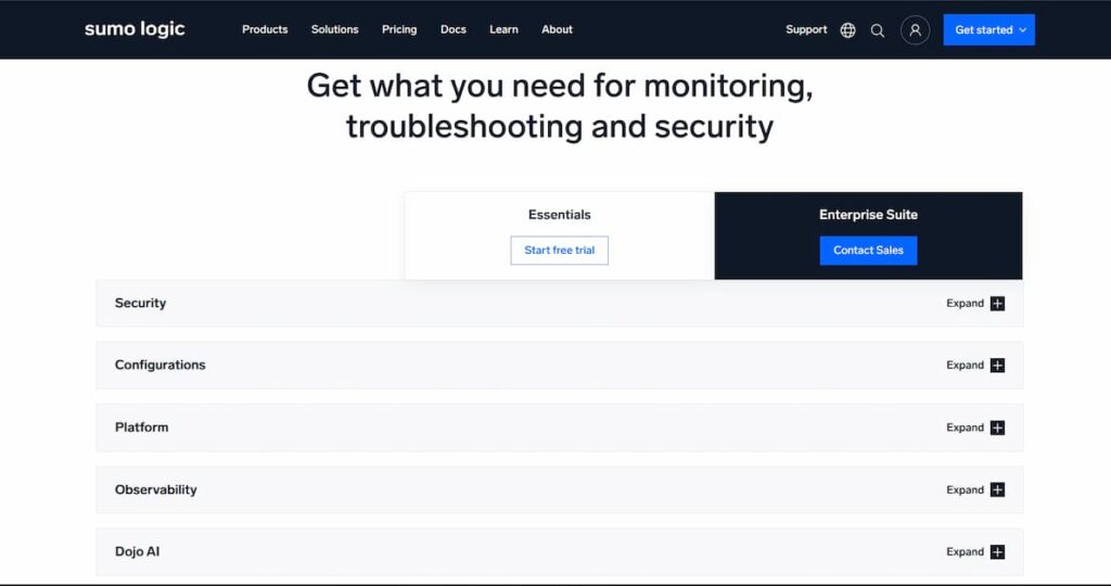 sumo logic pricing and review