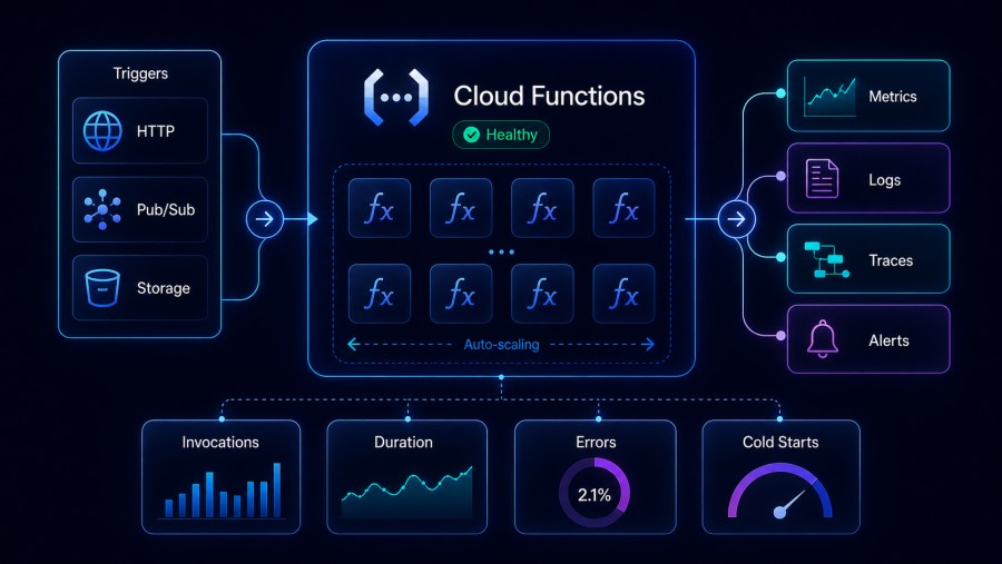 Cloud Functions Overview: Monitoring Event-Driven Functions