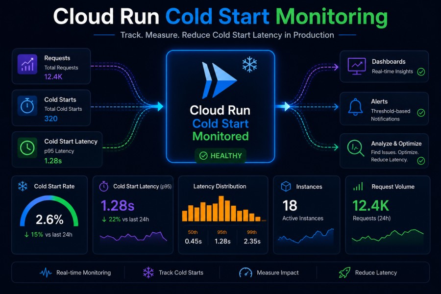 Cloud run cold start monitoring