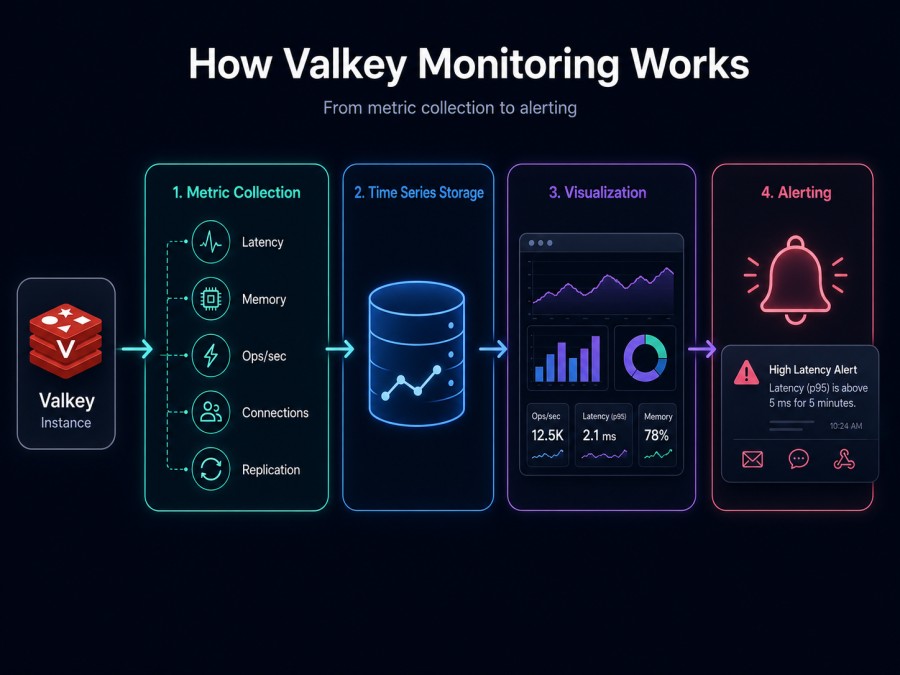 How Valkey monitoring works

