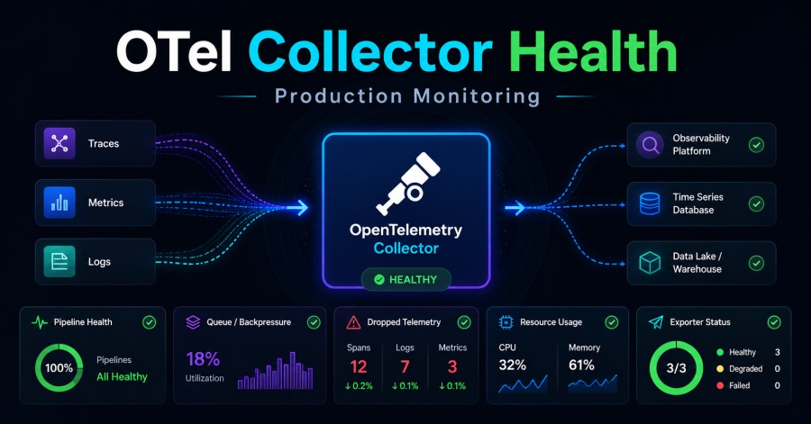 OTel collector health monitoring