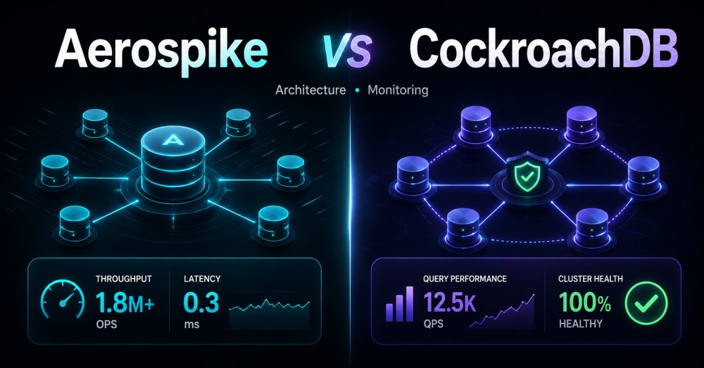 aerospike vs cockroachdb monitoring