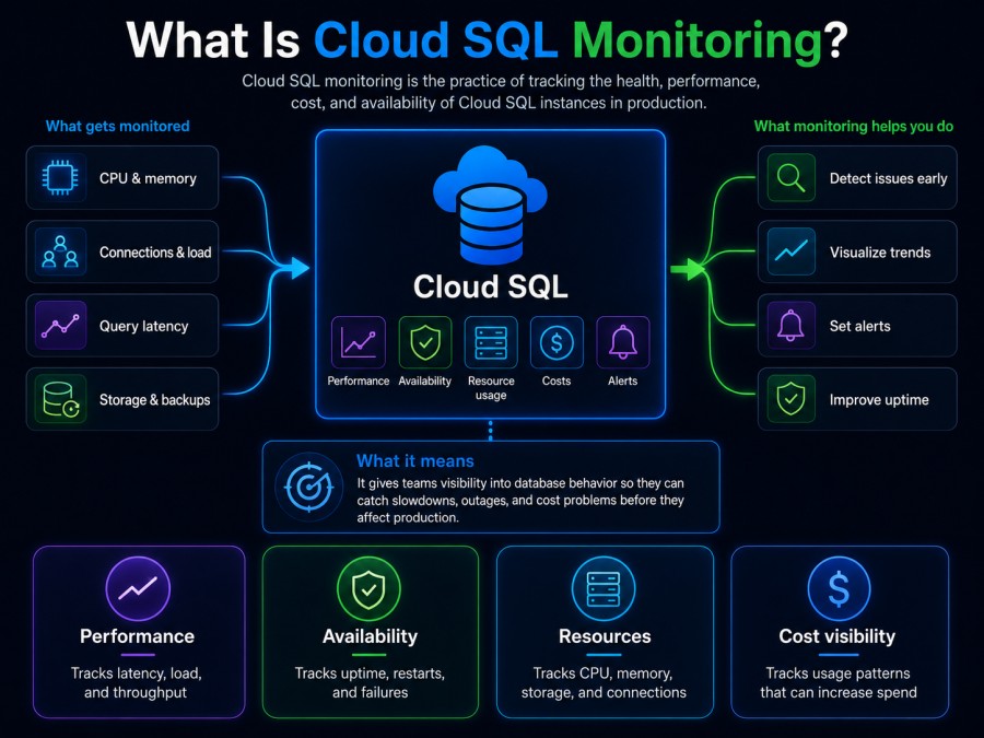 what is Cloud SQL monitoring