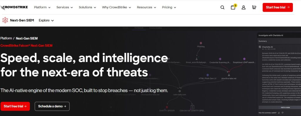 CrowdStrike Falcon Next Gen SIEM