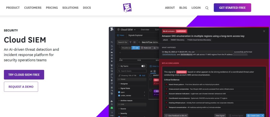 Datadog Cloud SIEM