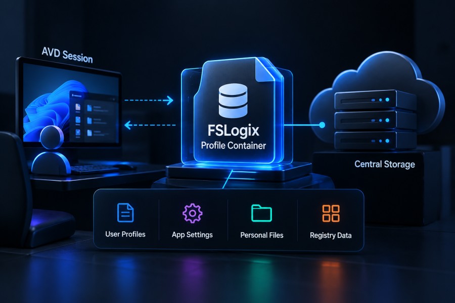 How to Monitor FSLogix Profile Disk Health in AVD: A Step-by-Step Guide 1 FSLogix Profile Container Architecture