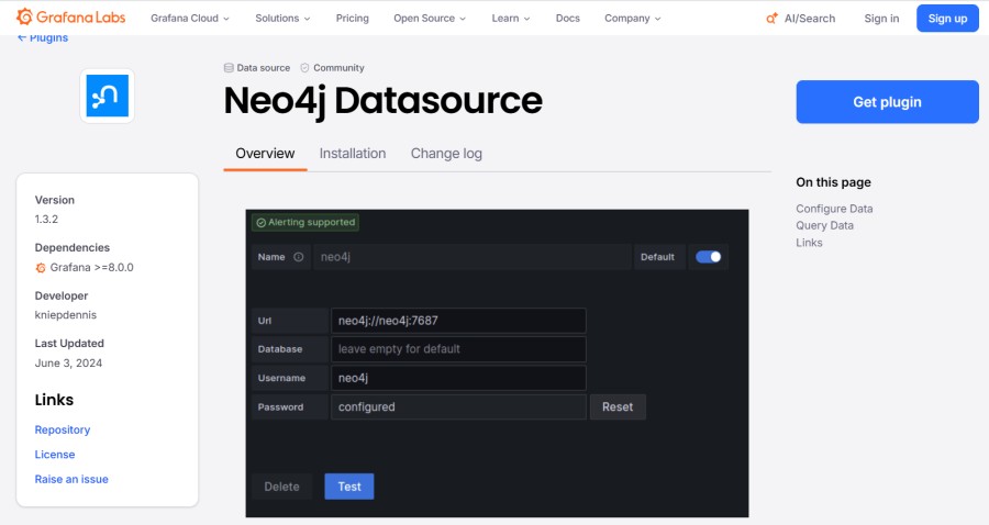 Grafana + Neo4j Plugin