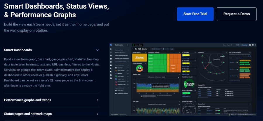 Nagios XI Pricing & Review 2026: Cost Breakdown, Features, and Real-World Limits 3 Nagios XI - performance dashboard