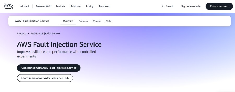 AWS fault injection simulator