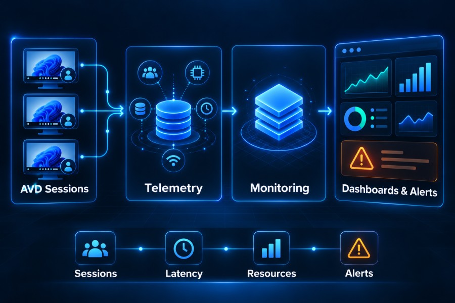How Azure Virtual Desktop Monitoring Works