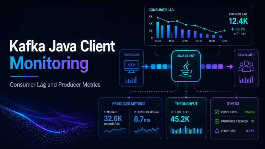 Kafka Java Client Monitoring Consumer Lag and Producer Metrics