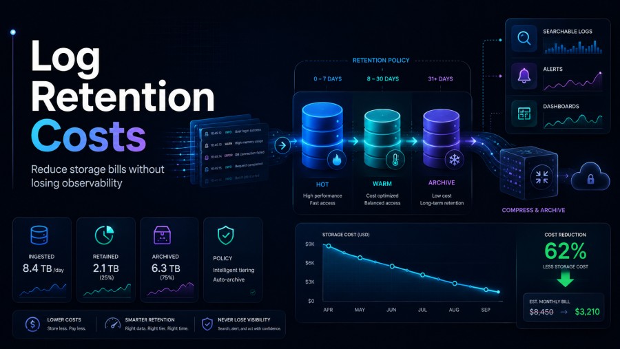 Log retention cost reduction