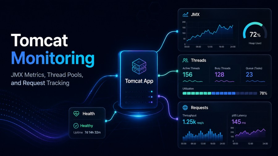 Tomcat Monitoring JMX Metrics, Thread Pools, and Request Tracking