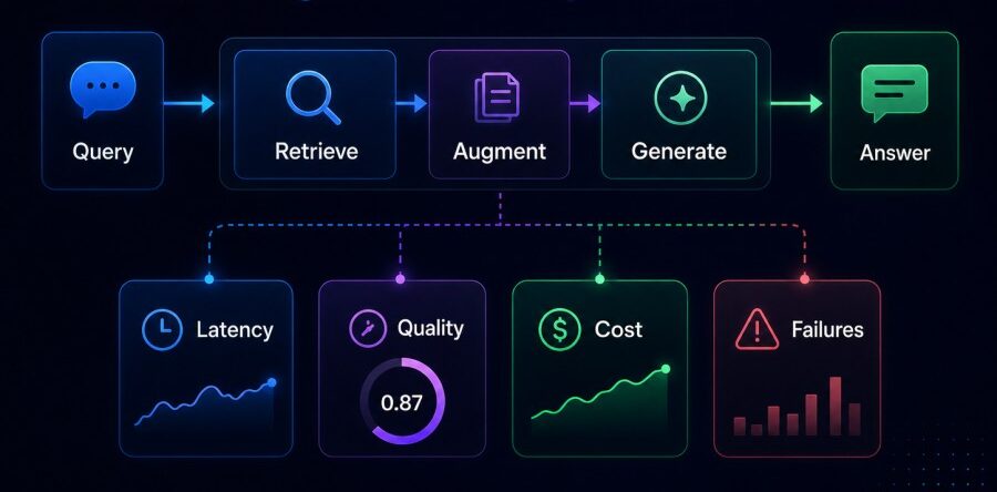 Monitoring Embedding-Driven Search: Latency, Quality and Cost Tracking for RAG Pipelines 1 Monitoring RAG Pipelines